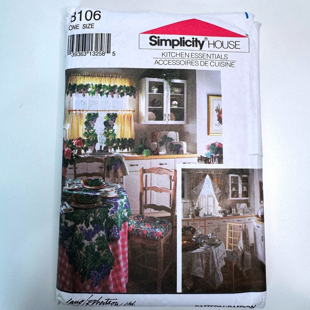 SIMPLICITY 8106 Kitchen Essential Uncut Sewing Pattern Home Decor Lang Robertson